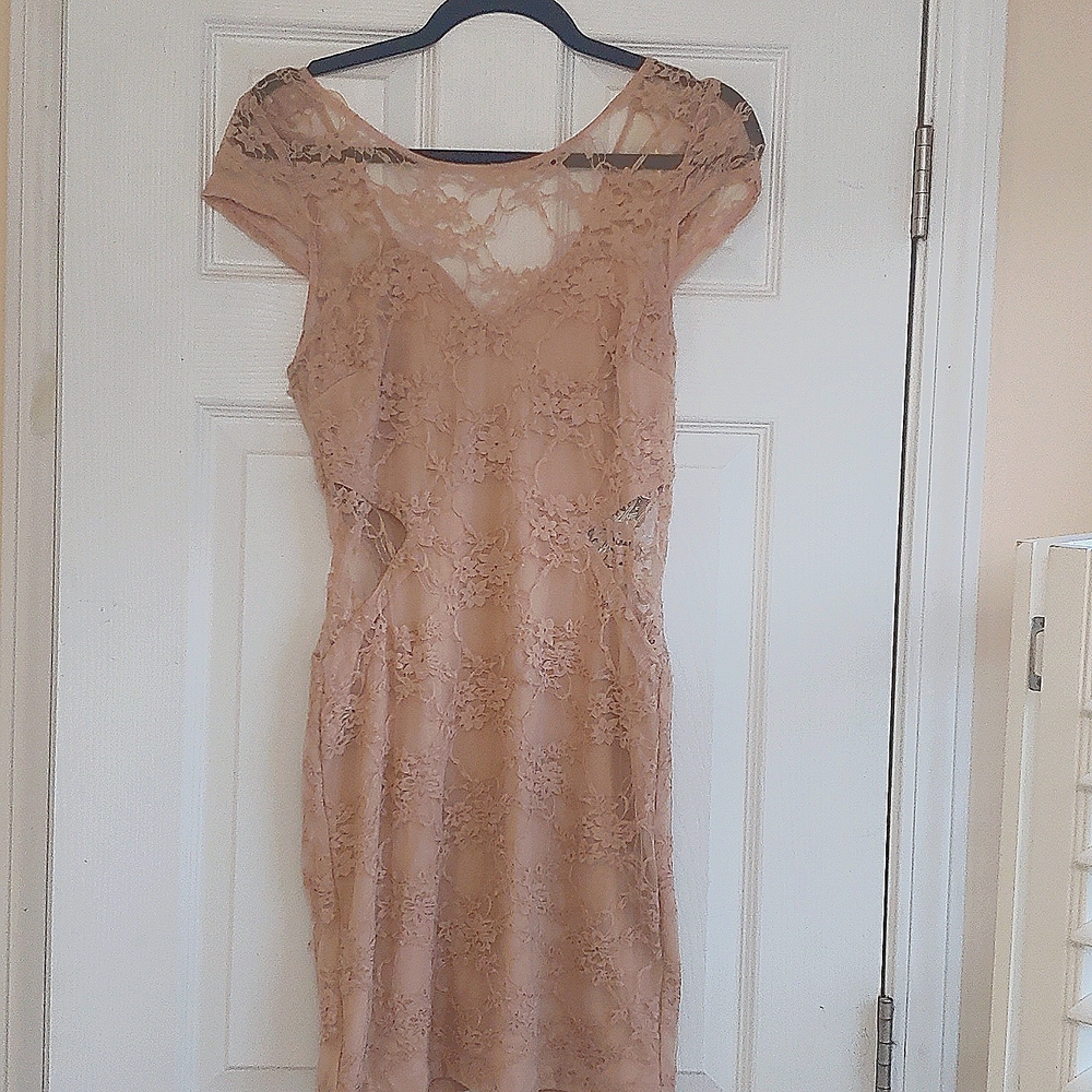 Pink Lace Dress
